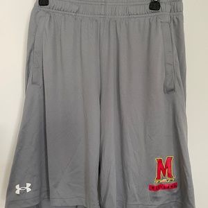 Maryland Men’s Under Armour Gray Athletic Shorts - Size Large